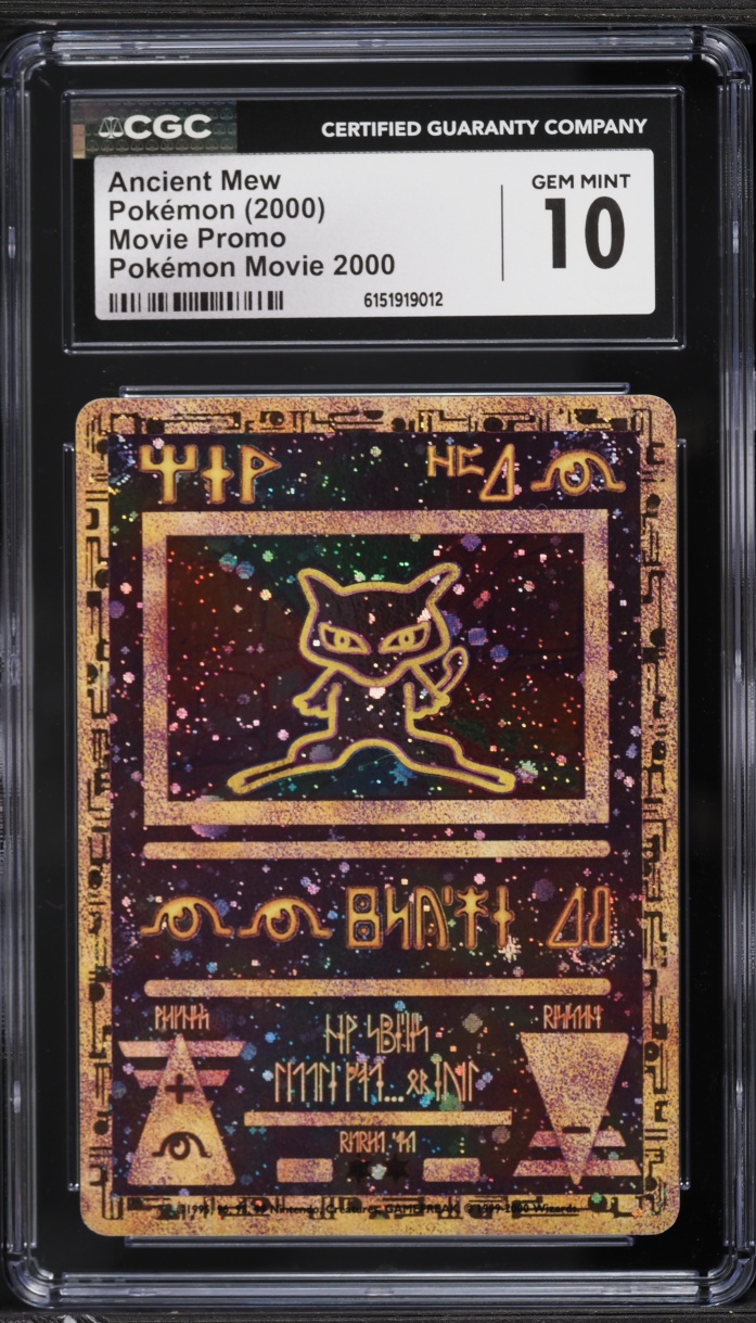 2000 Pokemon Movie Promo Ancient Mew CGC 10 GEM MINT