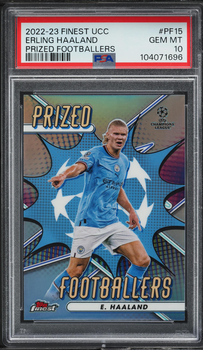 2022 Finest UEFA Club Competitions Prized Footballers Erling Haaland #PF15 PSA 10 GEM MINT