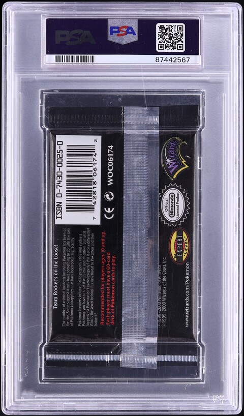 2000 Pokemon Team Rocket Pack 1st Edition Jessie James Giovanni Gyarados PSA 10