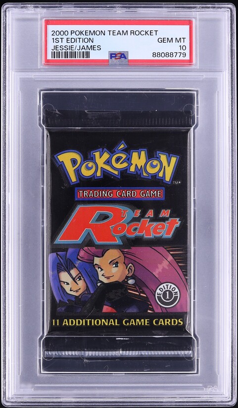 2000 Pokemon Team Rocket Pack 1st Edition Jessie James PSA 10 GEM MINT