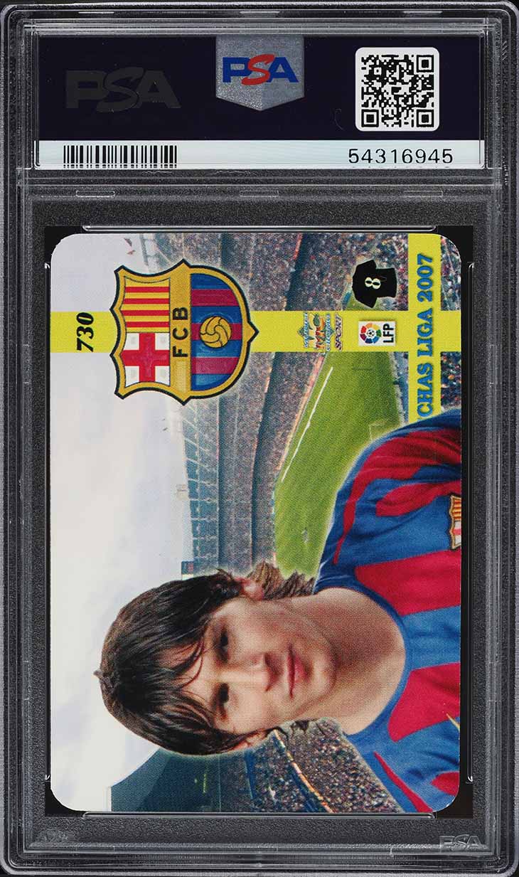 2006 Mundicromo Las Fichas De Liga Lionel Messi #730 PSA 9 MINT