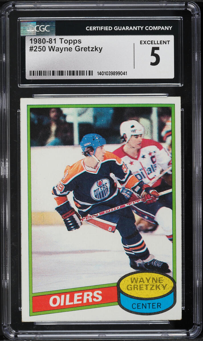 1980 Topps Hockey Wayne Gretzky #250 CGC 5 EX