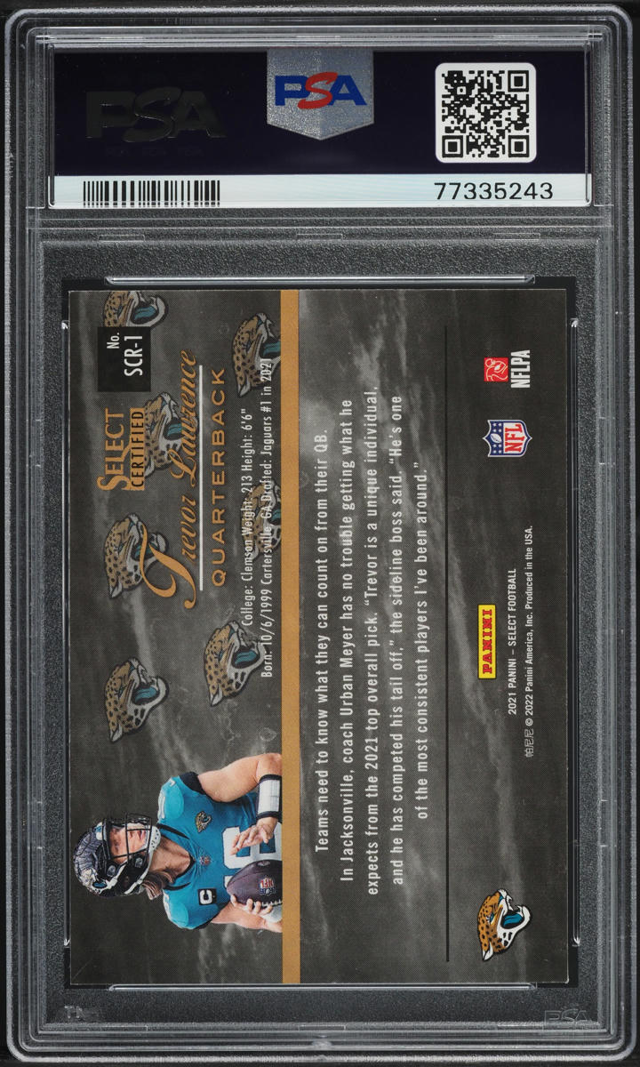 2021 Select Certified Trevor Lawrence ROOKIE #SCR-1 PSA 9 MINT