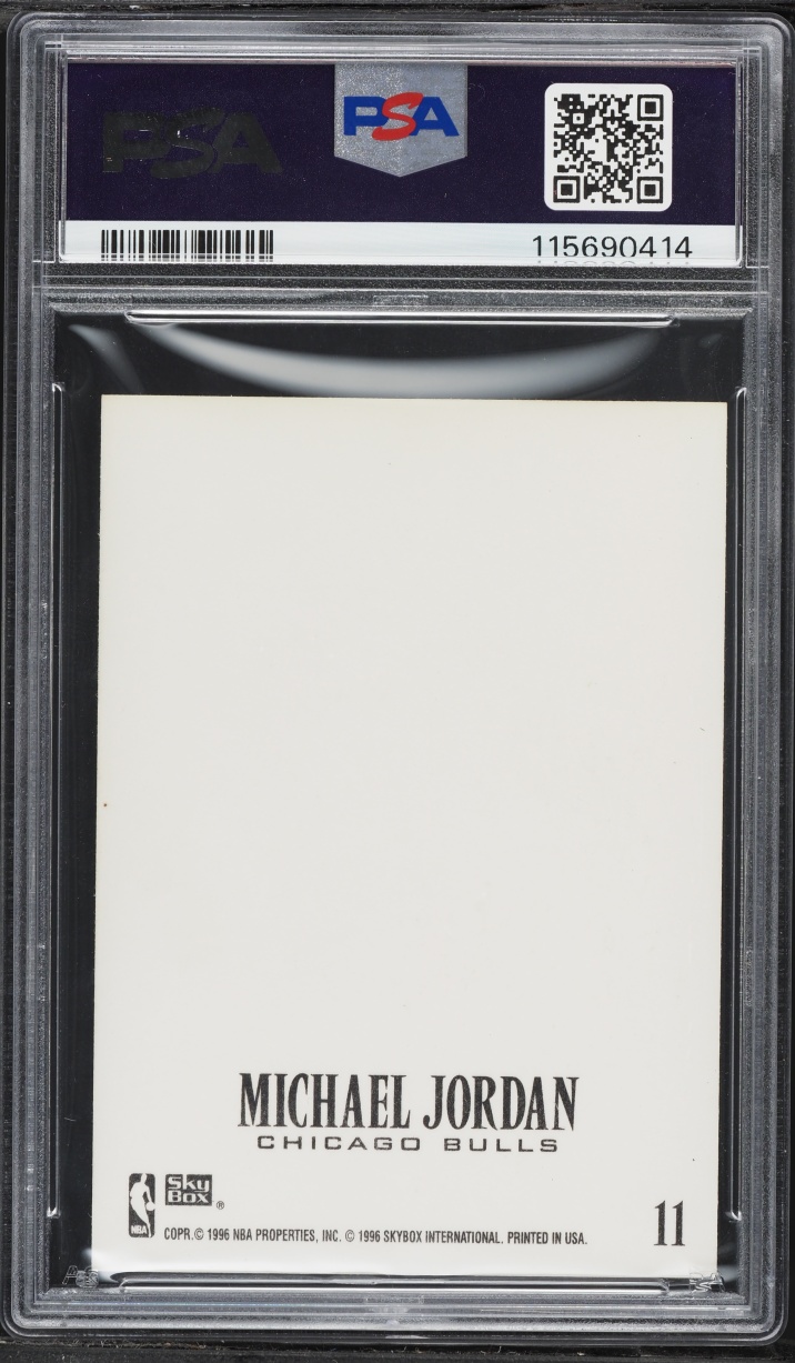 1996 Skybox Z-Force Z-Cling Michael Jordan #11 PSA 8 NM-MT