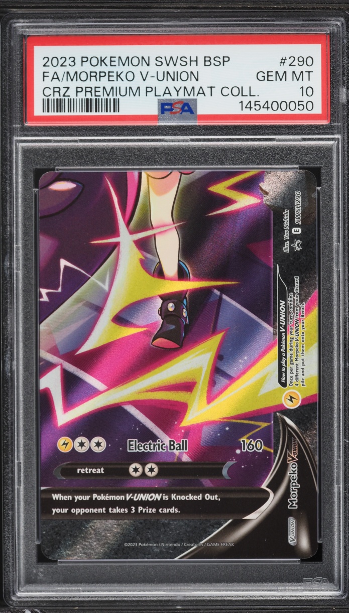2023 Pokemon SWSH Promo Crown Zenith Premium Alt Art Morpeko V-UNION #290 PSA 10 GEM MINT