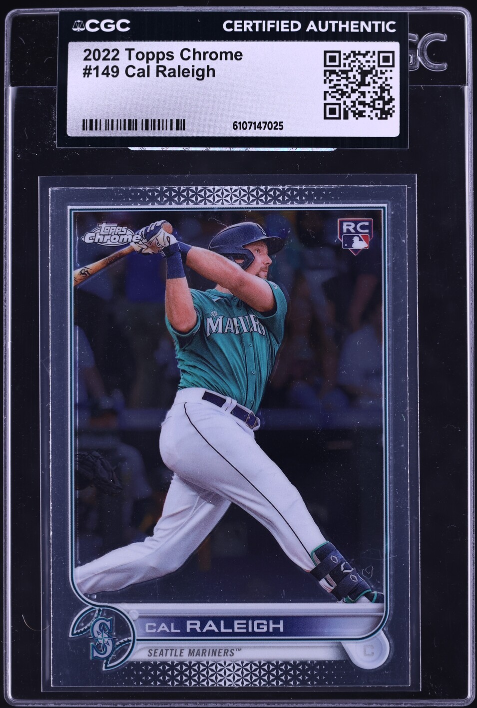 2022 Topps Chrome Cal Raleigh ROOKIE #149 CGC AUTH