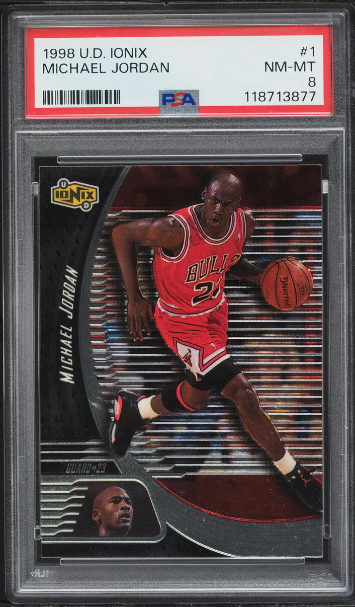 1998 Upper Deck Ionix Michael Jordan #1 PSA 8 NM-MT