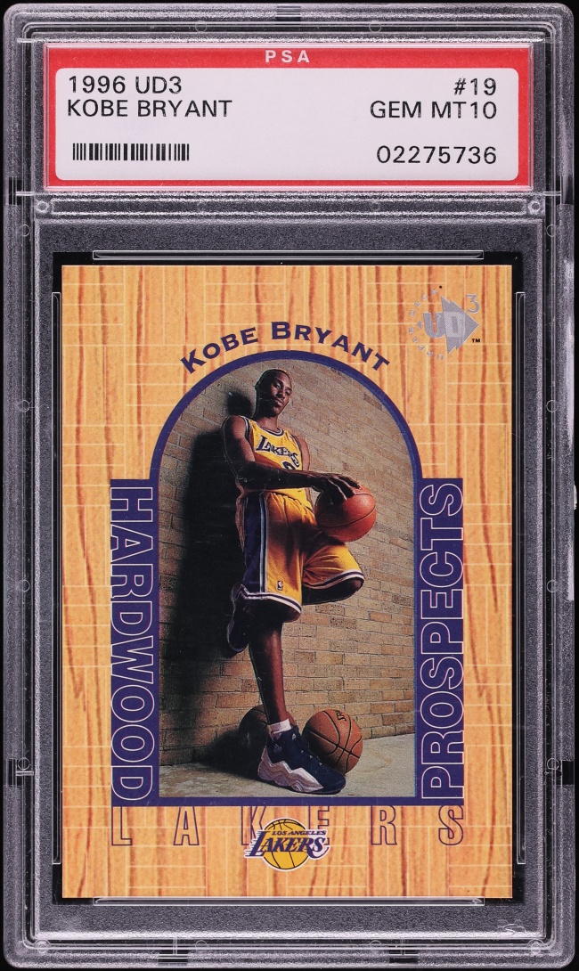 1996 UD3 Basketball Kobe Bryant ROOKIE #19 PSA 10 GEM MINT