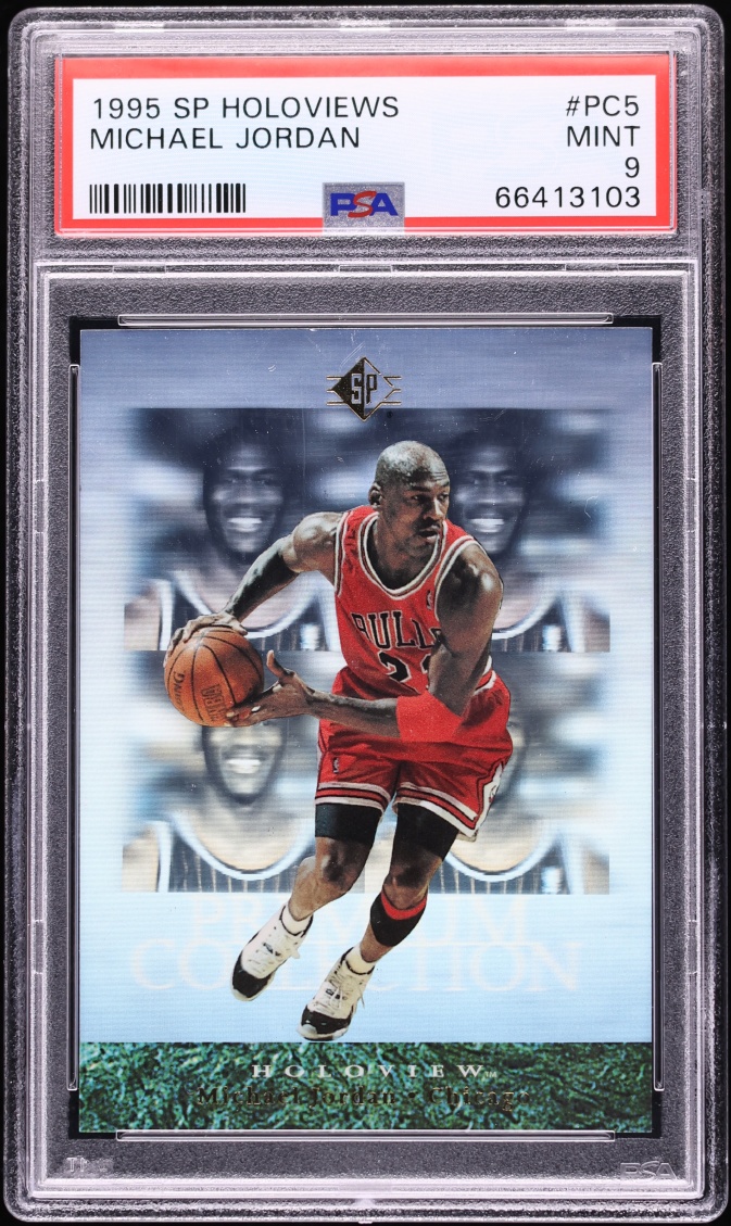 1995 SP Premium Collection Holoview Michael Jordan #5 PSA 9 MINT