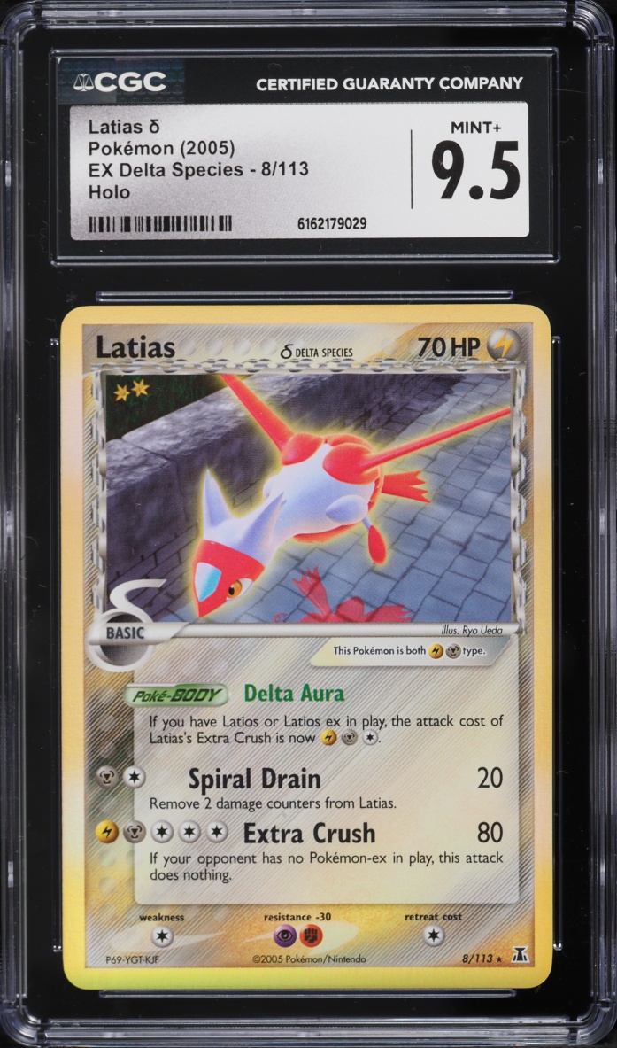 2005 Pokemon EX Delta Species Holo Latias #8 CGC 9.5 MINT+