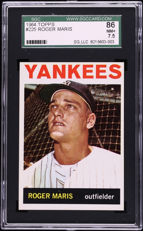 1964 Topps Roger Maris #225 SGC 7.5 NRMT+