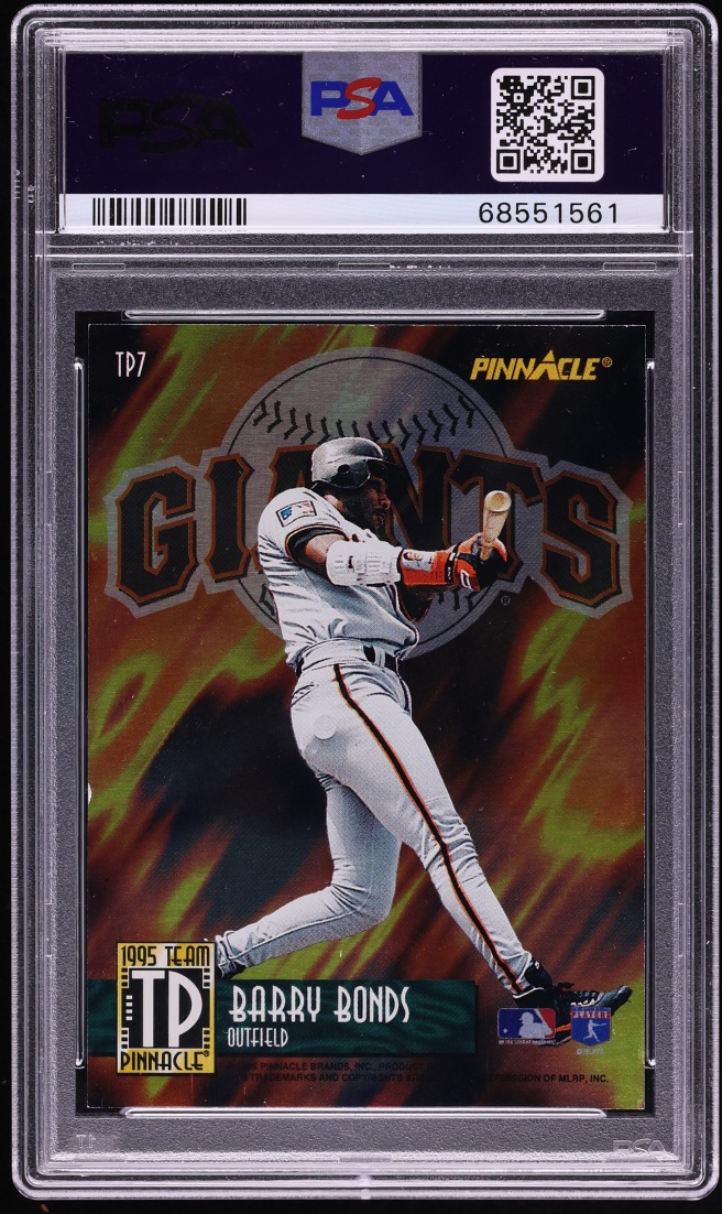 1995 Pinnacle Team Dufex Ken Griffey Jr. & Barry Bonds #TP7 PSA 9 MINT - Photo 2