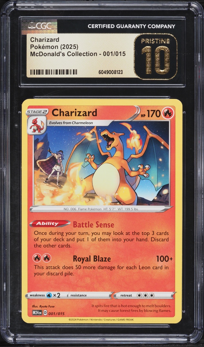 2025 Pokemon '24 McDonald's Collection Charizard #1 CGC 10 PRISTINE