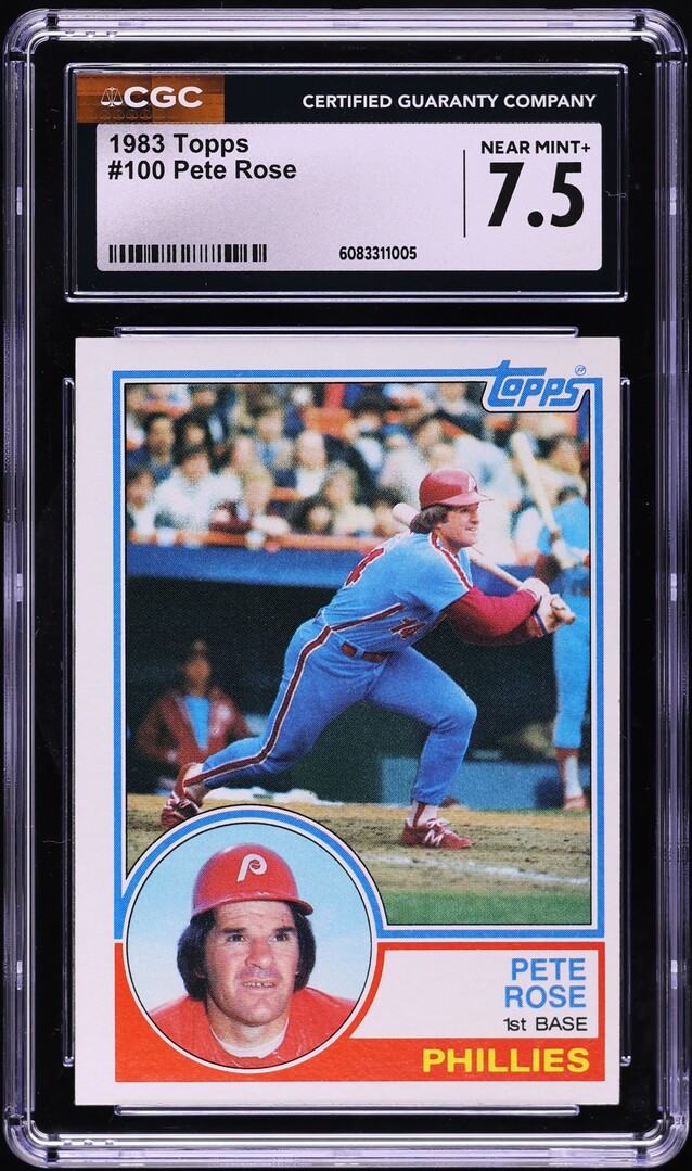 1983 Topps Pete Rose #100 CGC 7.5 NRMT+