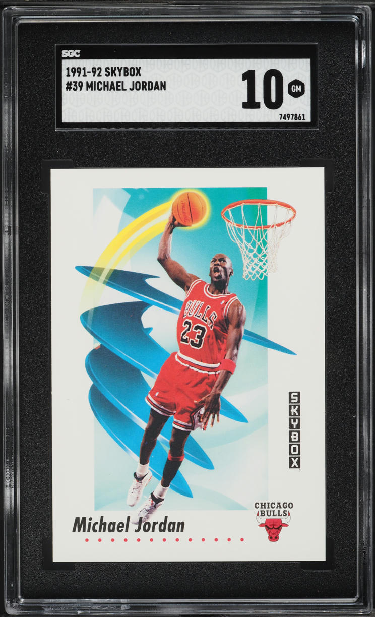 1991 Skybox Basketball Michael Jordan #39 SGC 10 GEM MINT