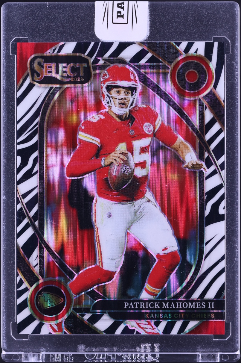 2024 Select Club Level Zebra Prizm Patrick Mahomes II #223 - Photo 1