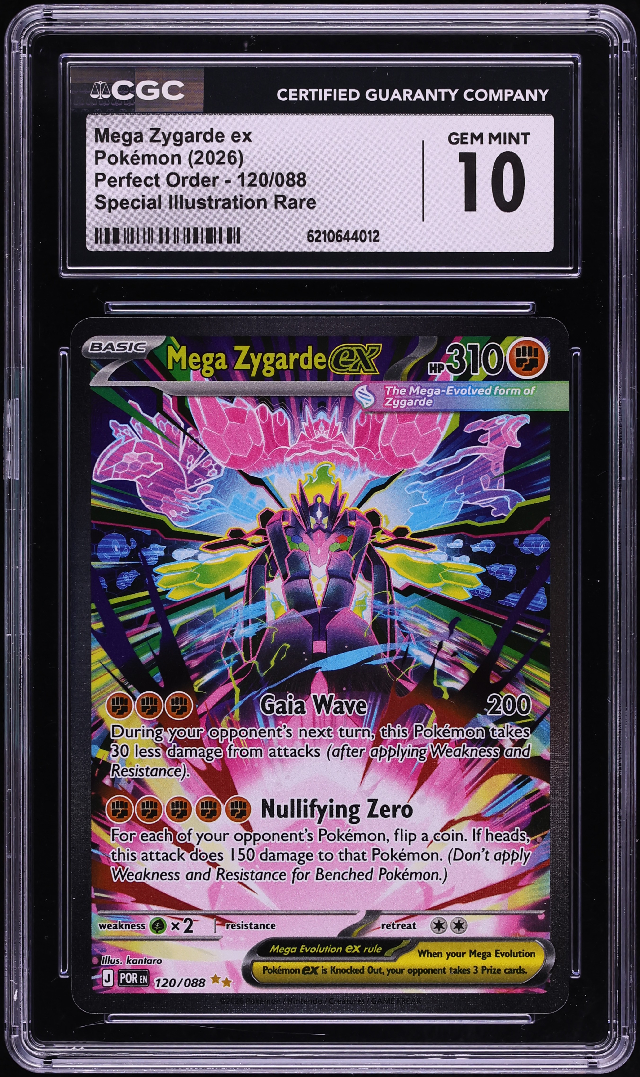 2026 Pokemon Mega Evolution Perfect Order SIR Mega Zygarde EX #120 CGC 10 GEM MINT