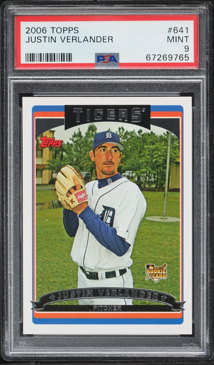 2006 Topps Justin Verlander ROOKIE #641 PSA 9 MINT