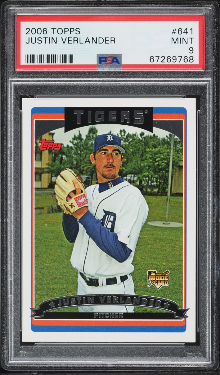 2006 Topps Justin Verlander ROOKIE #641 PSA 9 MINT