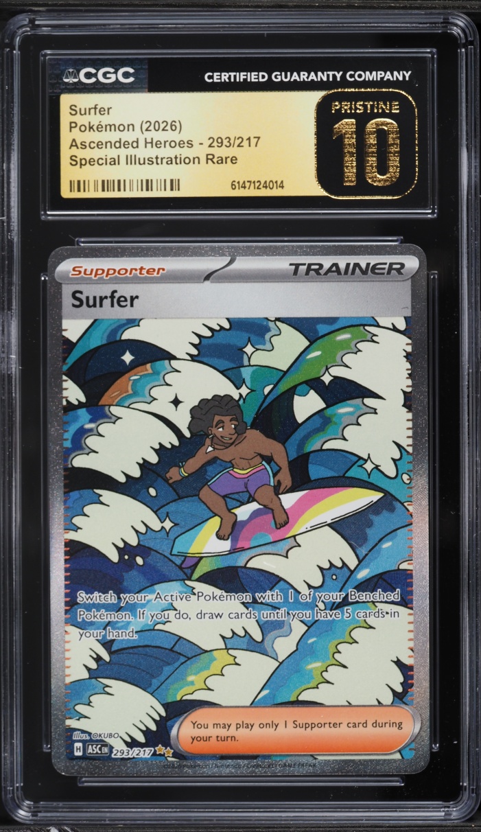 2026 Pokemon Mega Evolution Ascended Heroes SIR Surfer #293 CGC 10 PRISTINE