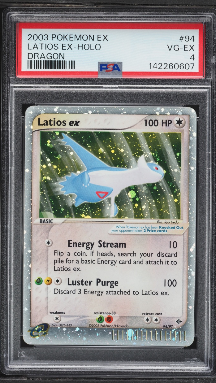 2003 Pokemon EX Dragon Holo Latios ex #94 PSA 4 VGEX