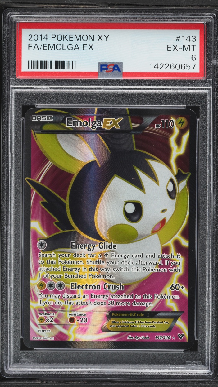 2014 Pokemon XY Full Art Emolga EX #143 PSA 6 EXMT