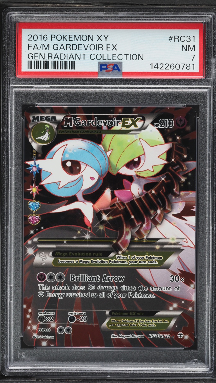 2016 Pokemon XY Generations Radiant Collection Full Art M Gardevoir EX #RC31 PSA 7 NRMT