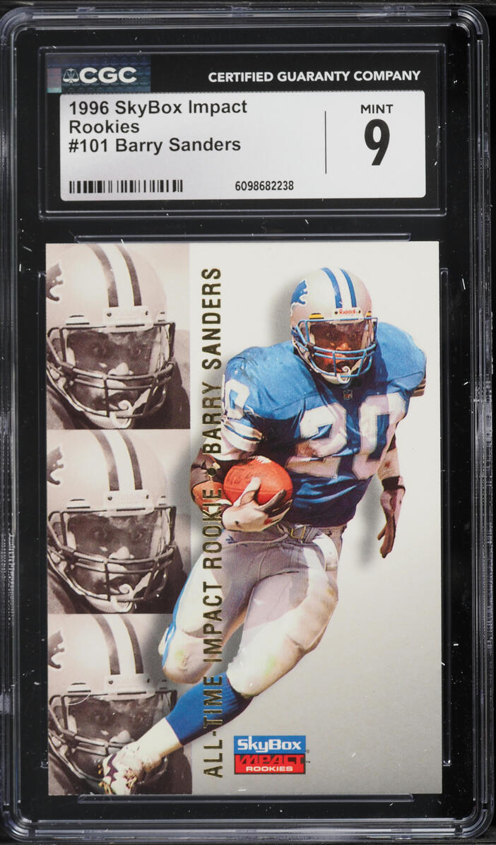 1996 Skybox Impact Rookies Barry Sanders #101 CGC 9 MINT