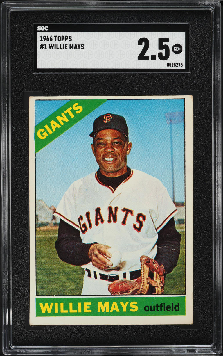 1966 Topps Willie Mays #1 SGC 2.5 GD+