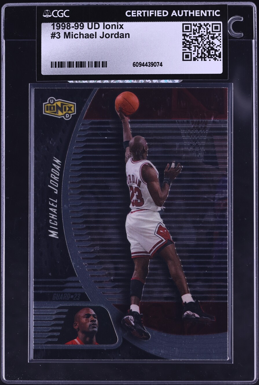 1998 Upper Deck Ionix Michael Jordan #3 CGC AUTH