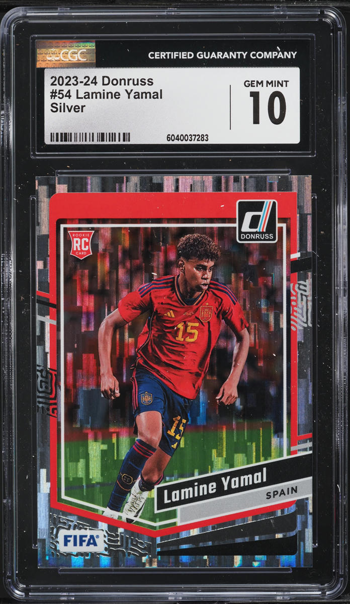 2023 Donruss Silver Lamine Yamal ROOKIE #54 CGC 10 GEM MINT