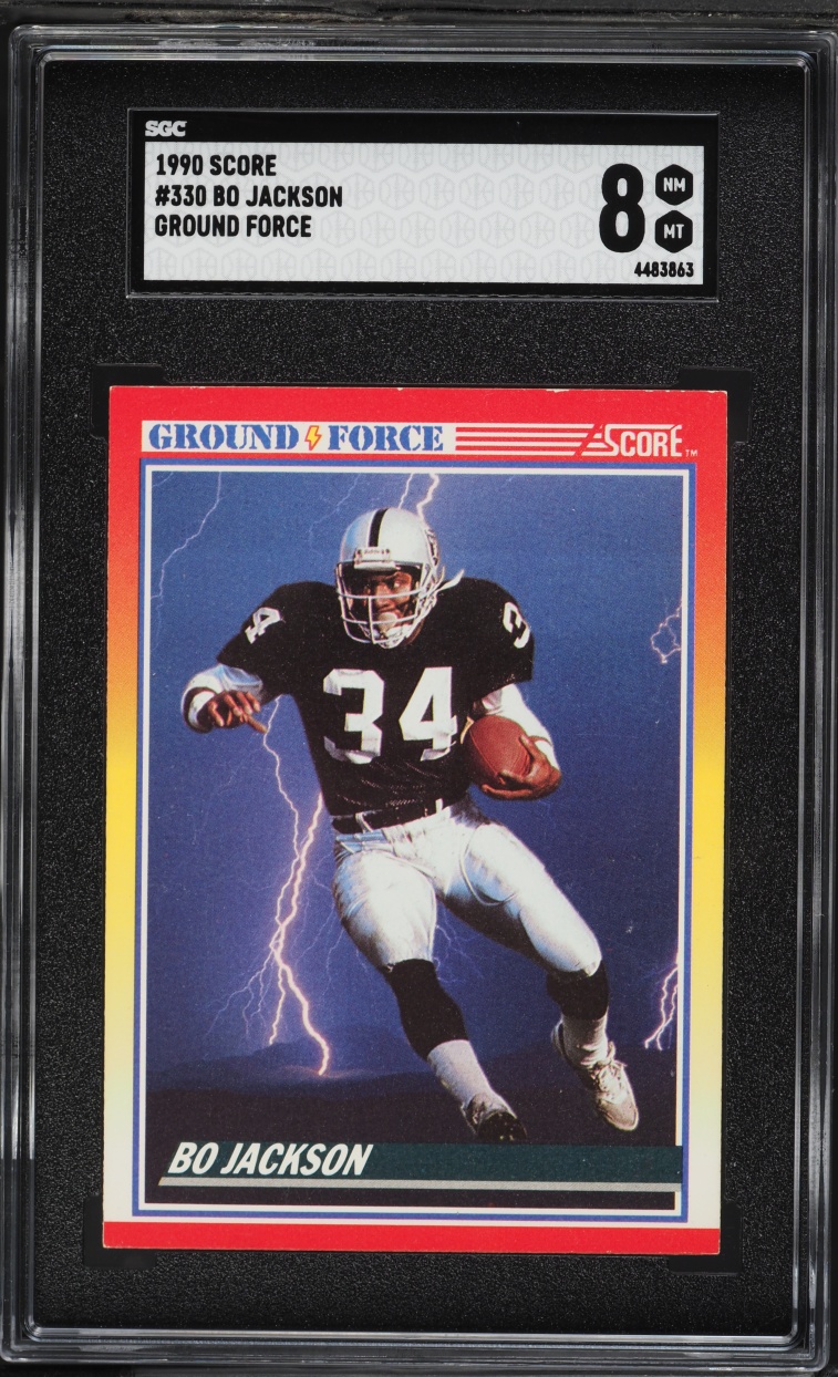 1990 Score Ground Force Bo Jackson #330 SGC 8 NM-MT