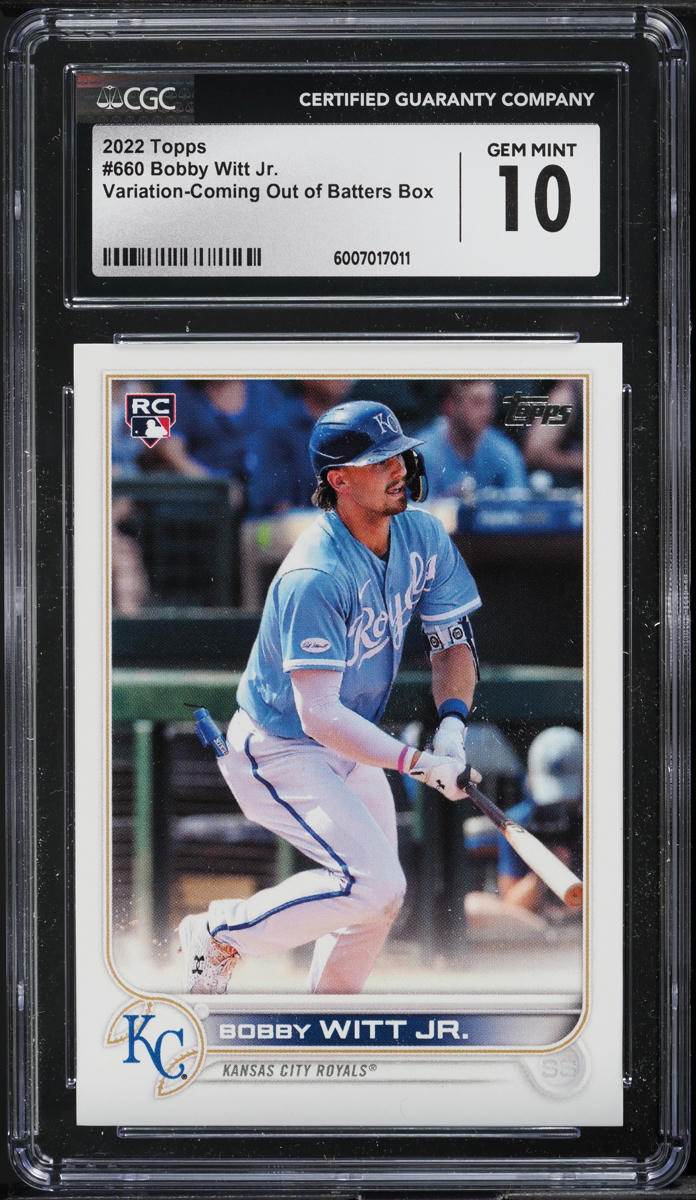 2022 Topps Variation Bobby Witt Jr. ROOKIE #660 CGC 10 GEM MINT