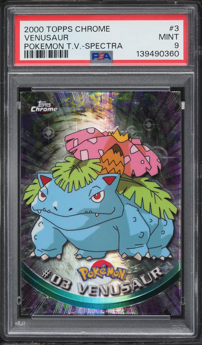 2000 Topps Chrome Pokemon Series 1 Spectra Venusaur #3 PSA 9 MINT