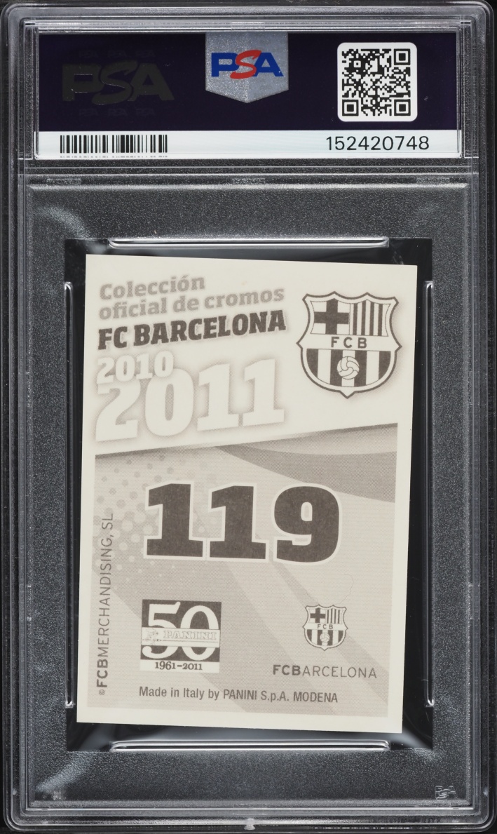 2010 Panini FC Barcelona Lionel Messi #119 PSA 9 MINT