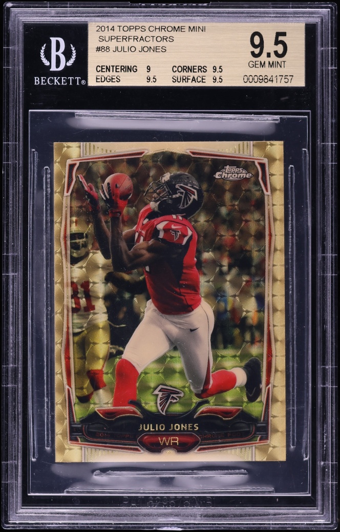 2014 Topps Chrome Mini Superfractor Julio Jones 1/1 #88 BGS 9.5 GEM MINT
