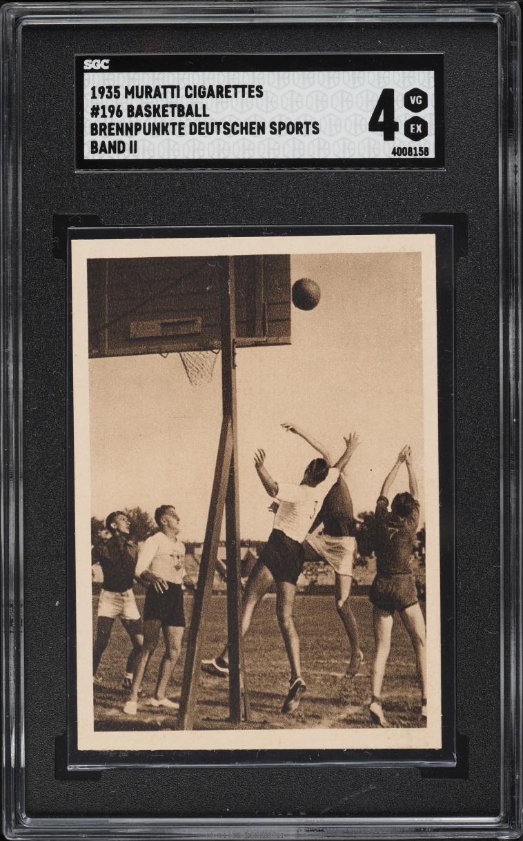1935 Muratti Brennpunkte Deutschen Sports Basketball BAND II #196 SGC 4 VGEX