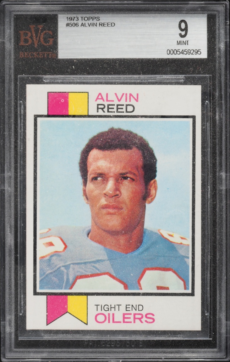 1973 Topps Football Alvin Reed #506 BVG 9 MINT