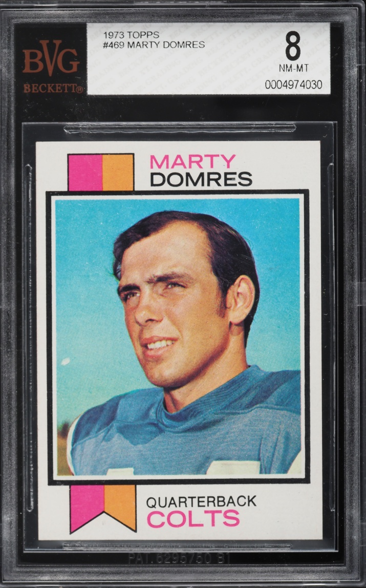 1973 Topps Football Marty Domres #469 BVG 8 NM-MT