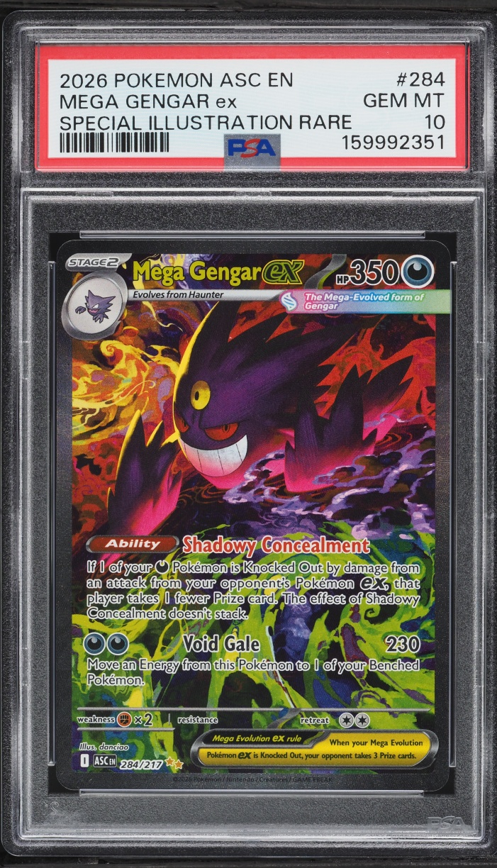 2026 Pokemon Mega Evolution Ascended Heroes SIR Mega Gengar ex #284 PSA 10 GEM MINT