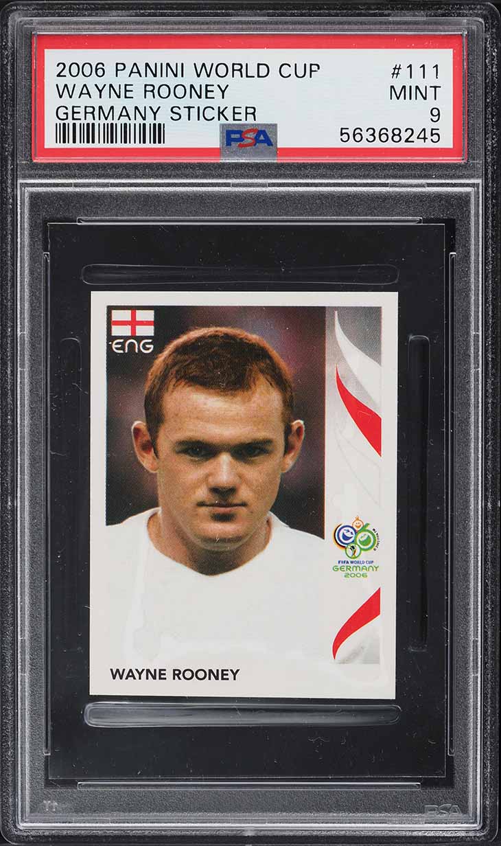 2002 Topps Premier Gold Wayne Rooney ROOKIE #E3 BGS 7.5 NRMT+ on