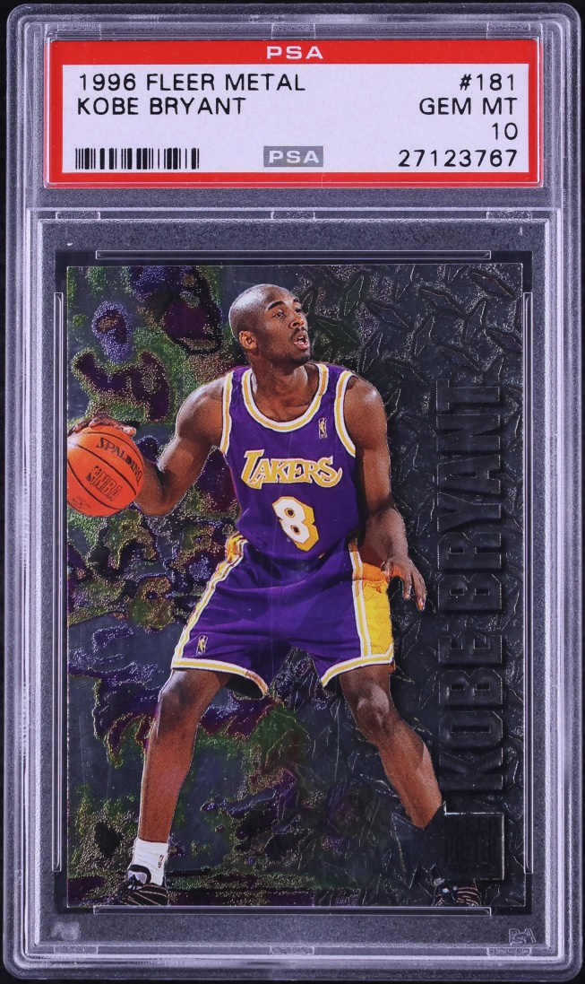 1996 Metal Basketball Kobe Bryant ROOKIE #181 PSA 10 GEM MINT