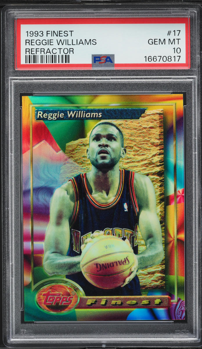 1993 Finest Basketball Refractor Reggie Williams #17 PSA 10 GEM MINT