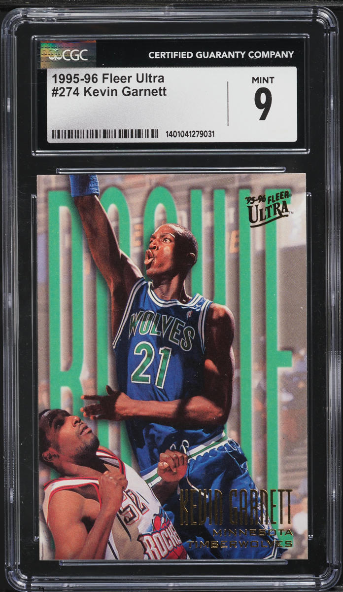 1995 Ultra Basketball Kevin Garnett ROOKIE #274 CGC 9 MINT