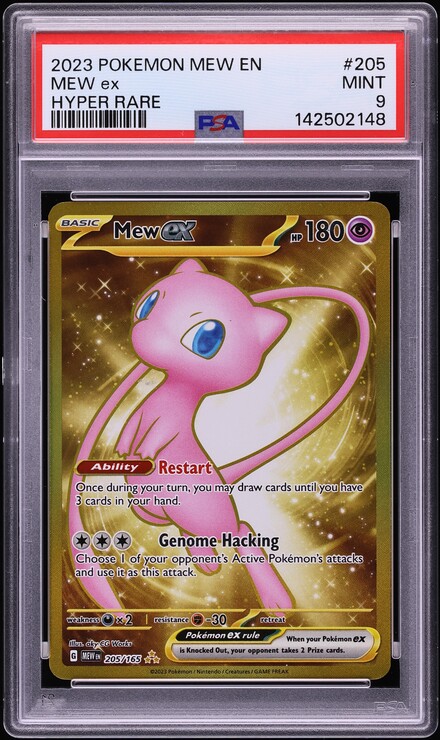 2023 Pokemon Scarlet & Violet 151 Full Art Mew ex #205 PSA 10 GEM
