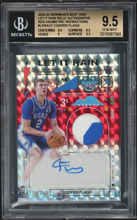 2025 Topps Chrome Next Stop Signatures Cooper Flagg ROOKIE AUTO