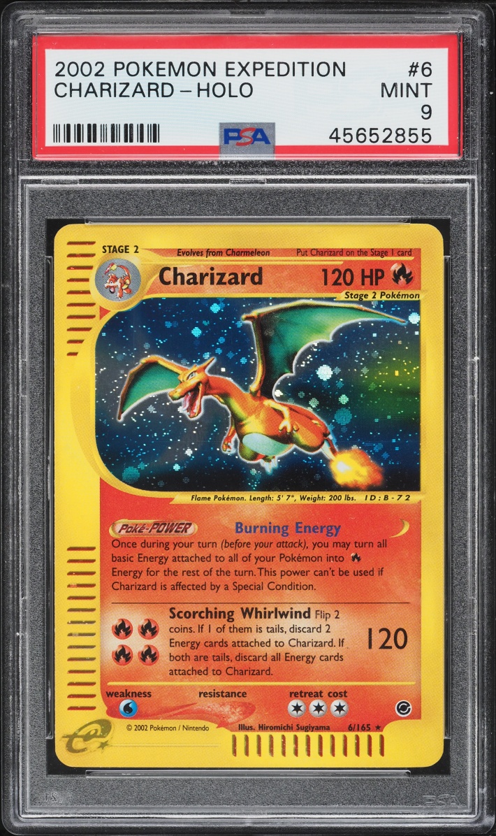 2002 Pokemon Expedition Holo Charizard #6 PSA 9 MINT