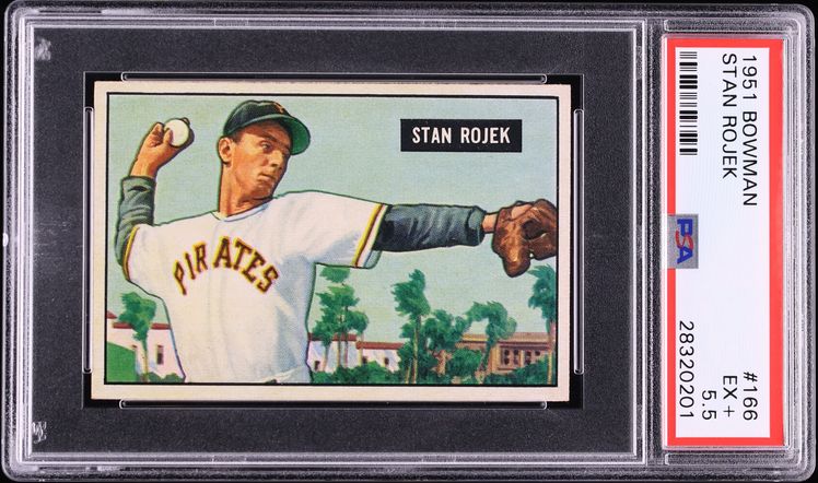 1951 Bowman Stan Rojek #166 PSA 5.5 EX+