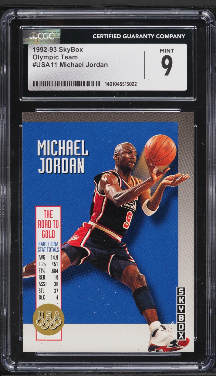 1992 Skybox Olympic Team Michael Jordan #USA11 CGC 9 MINT