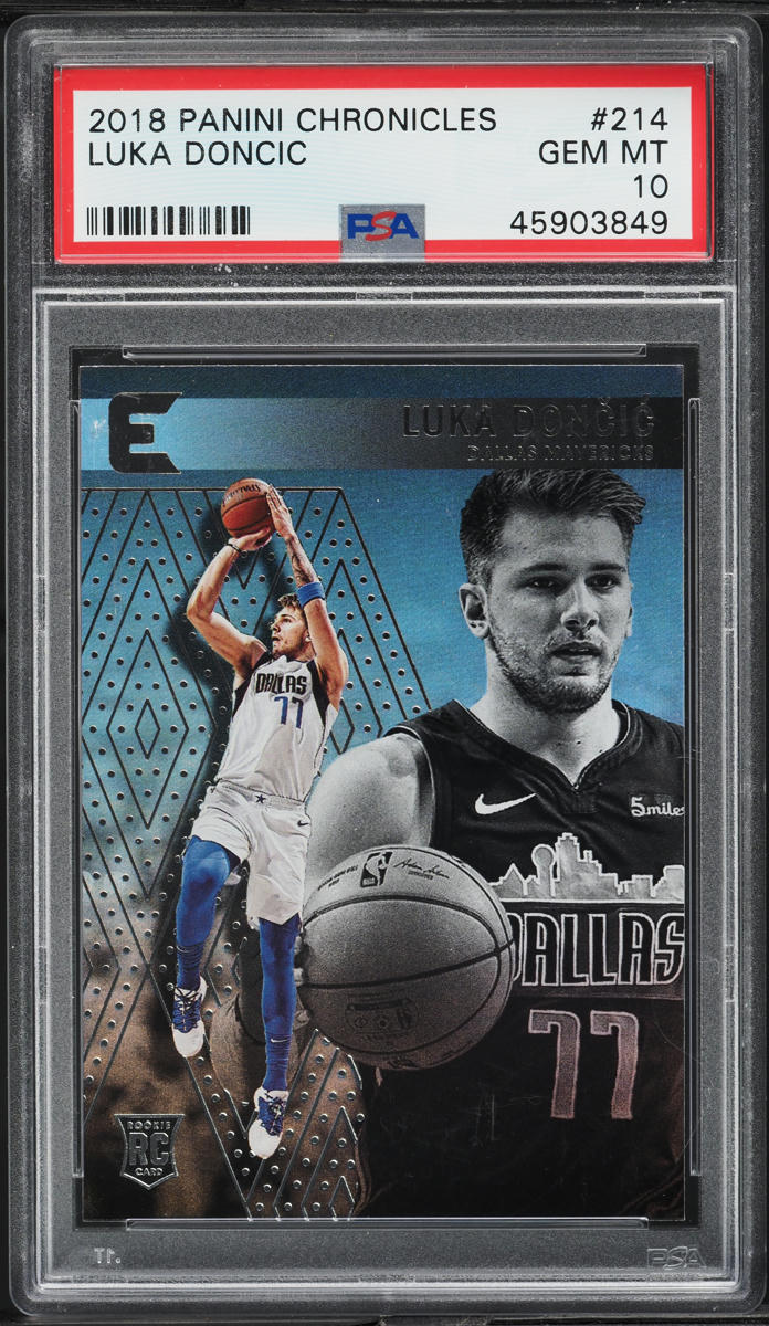 2018 Panini Chronicles Essentials Luka Doncic ROOKIE #214 PSA 10 GEM MINT